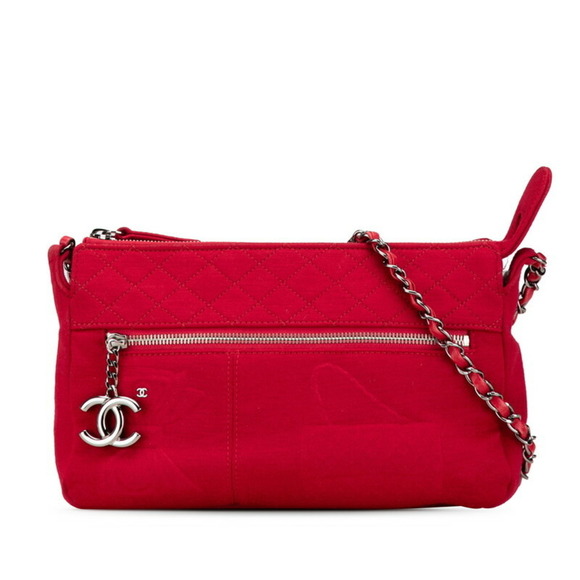 CHANEL Red Logo Shoulder Bag - Picture 1 of 10